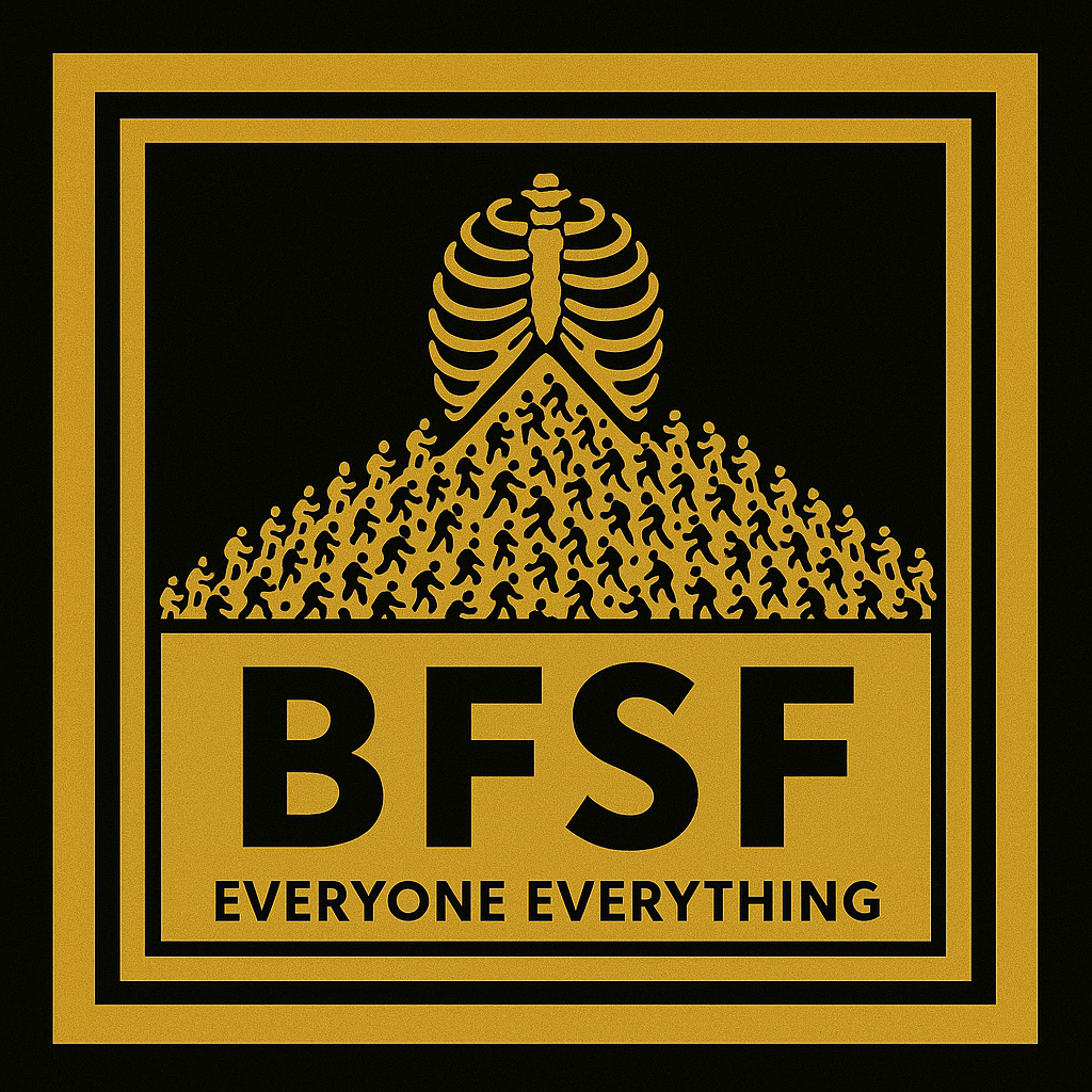 TWO DADS. TWO CONTINENTS. ONE CINEMATIC NOISE-POP LANDSLIDE. STEP INTO THE EMOTIONAL UNDERGROUND WITH B.F.S.F.’S DEBUT MASTERPIECE “EVERYONE EVERYTHING”